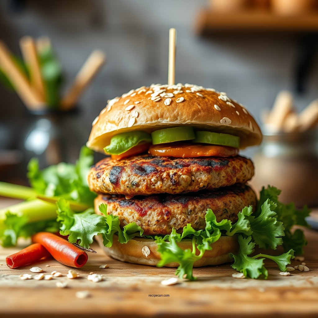 Oat Patties and Burgers - oat savoury recipes