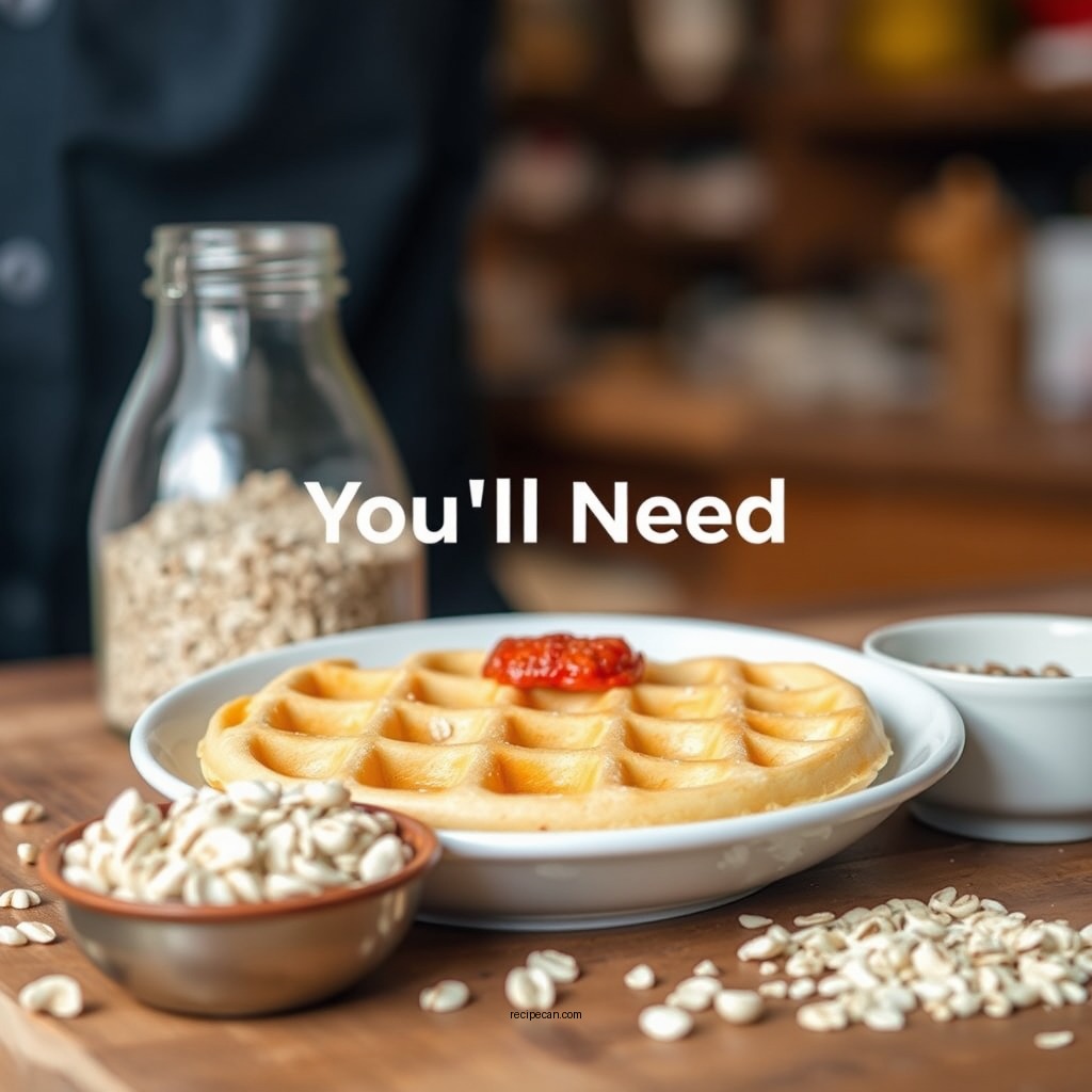 Ingredients You’ll Need - oat waffle recipe