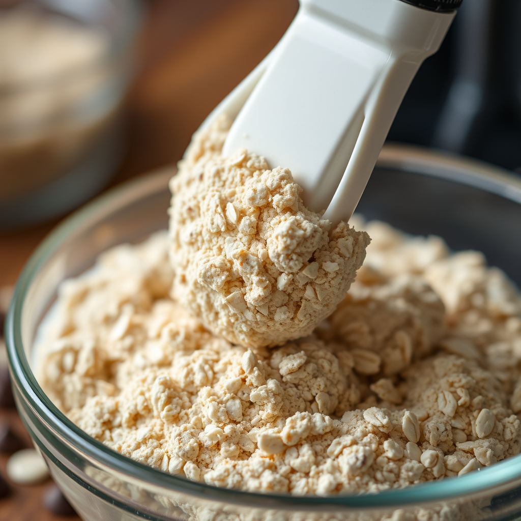 Mixing the Dry Ingredients - oatmeal chocolate chip cookies recipe