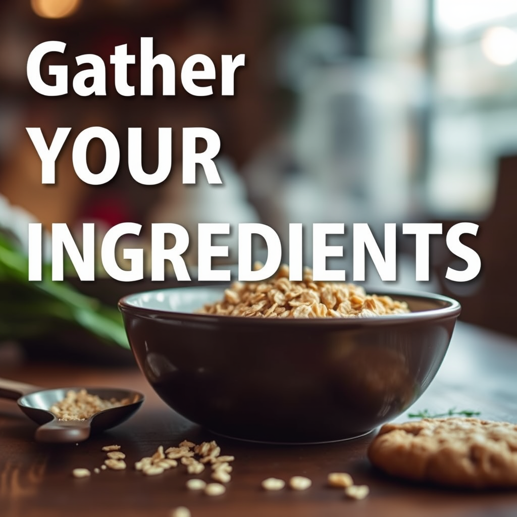 Gather Your Ingredients - oatmeal cookie recipe easy