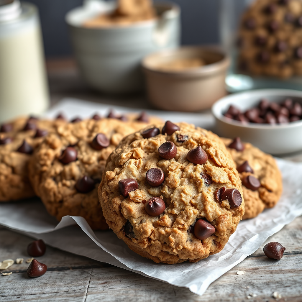 Chewy Oatmeal Chocolate Chip Cookies - oatmeal cookies recipes