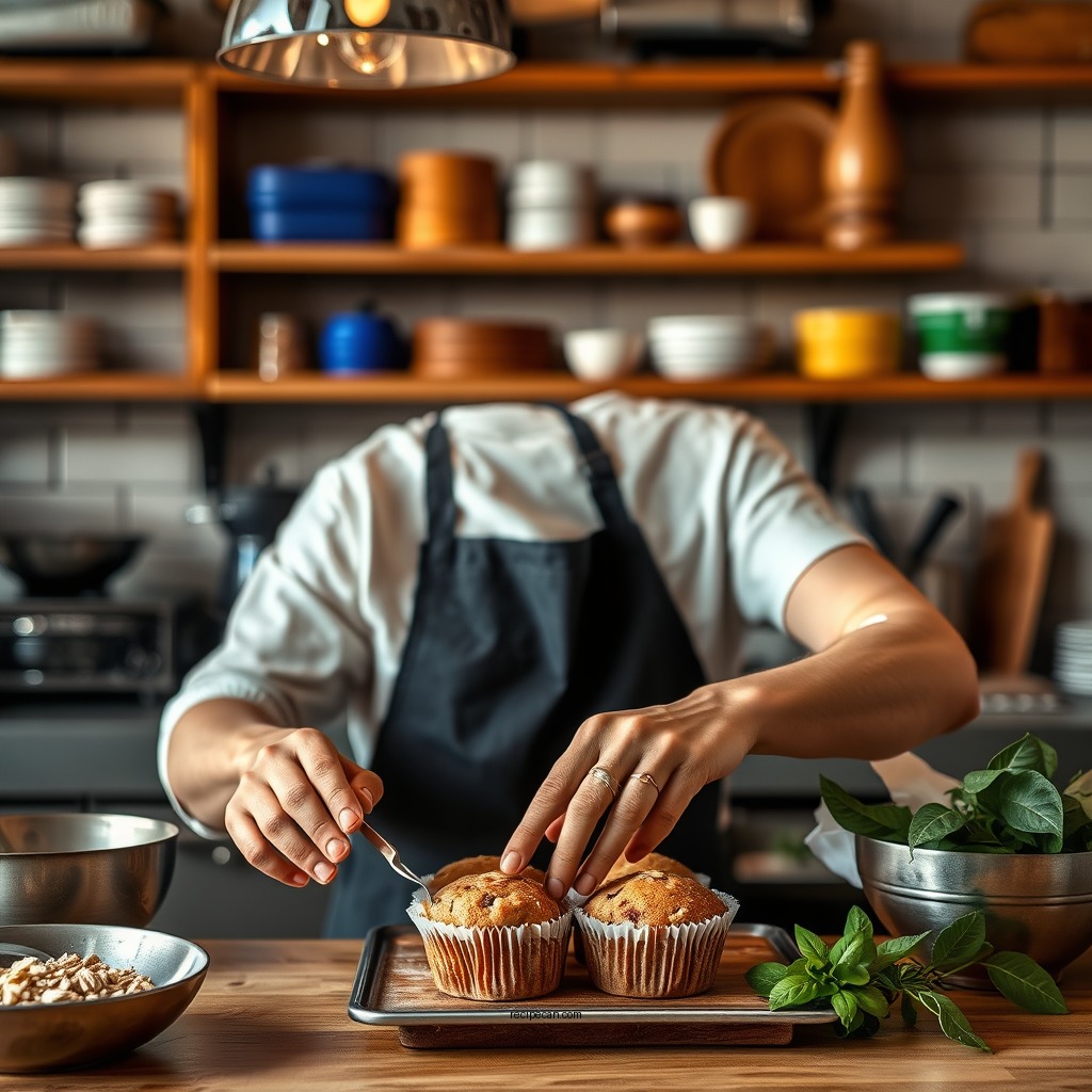 Step-by-Step Preparation - oatmeal muffin recipe