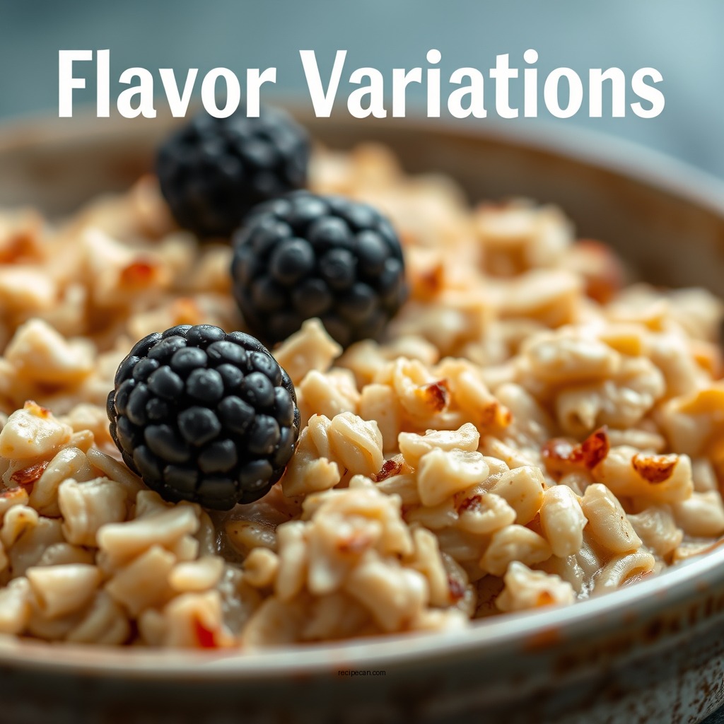 Flavor Variations - oats overnight recipes