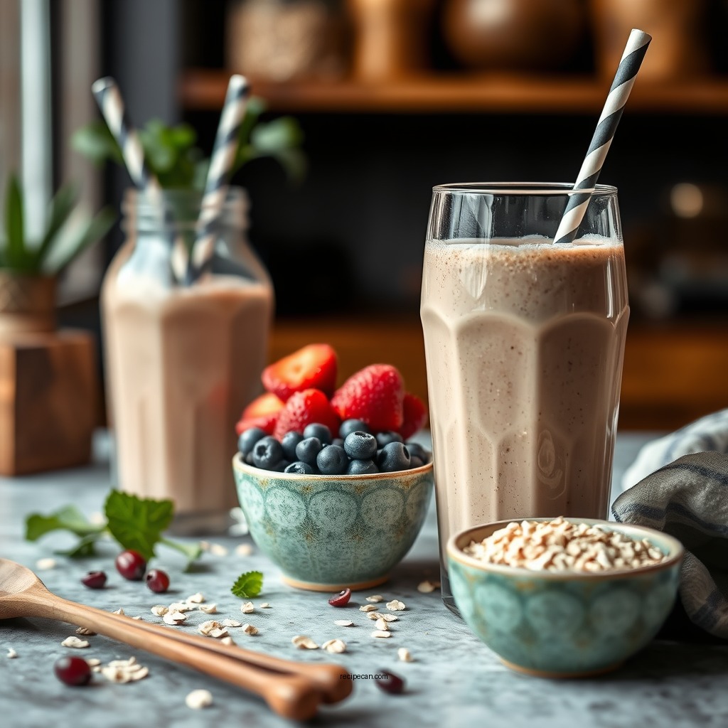 Oat Smoothies - oats recipe breakfast