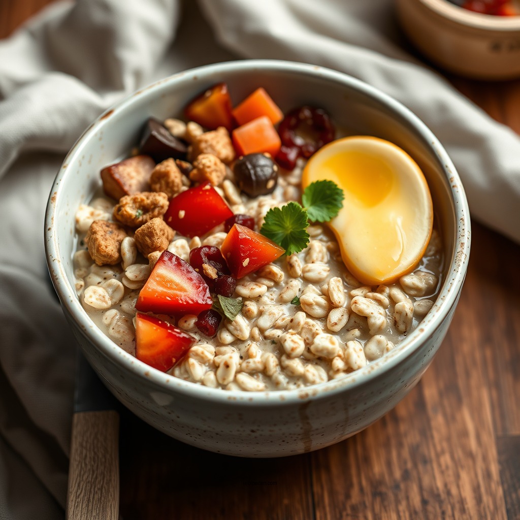 Savory Oatmeal Bowls - oats recipe breakfast