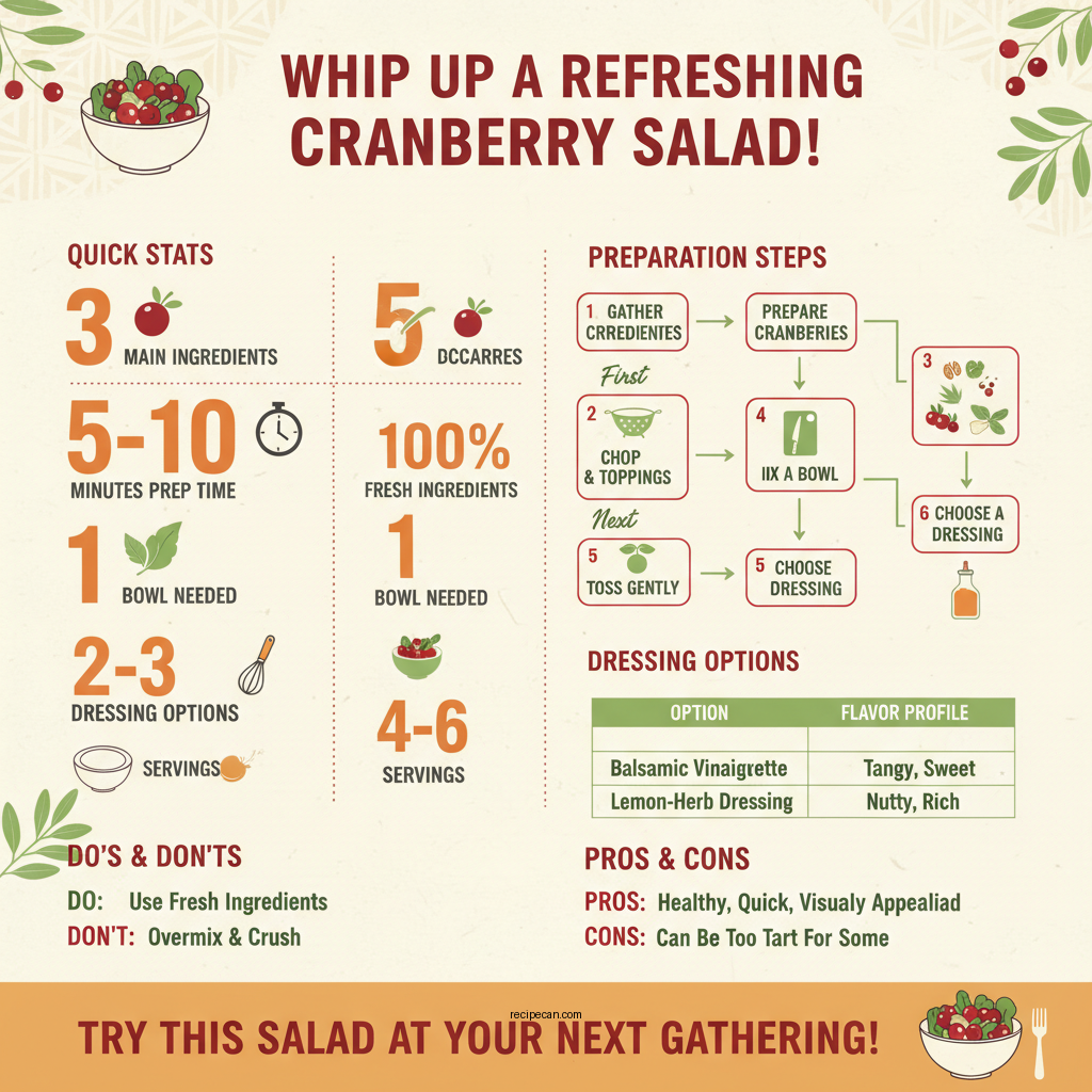 ocean spray cranberry salad recipe - Data Infographic and Statistics