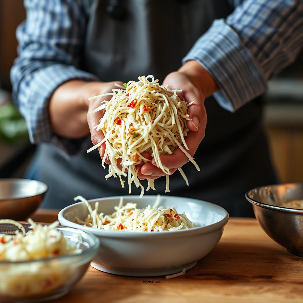 Step-by-Step Preparation - old fashioned coleslaw recipe