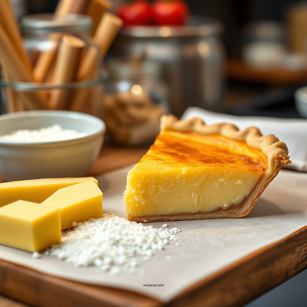 Ingredients You Will Need - old fashioned custard pie recipe