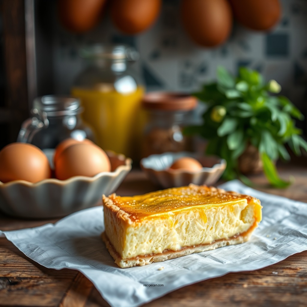 Ingredients Needed - old fashioned egg custard pie recipe