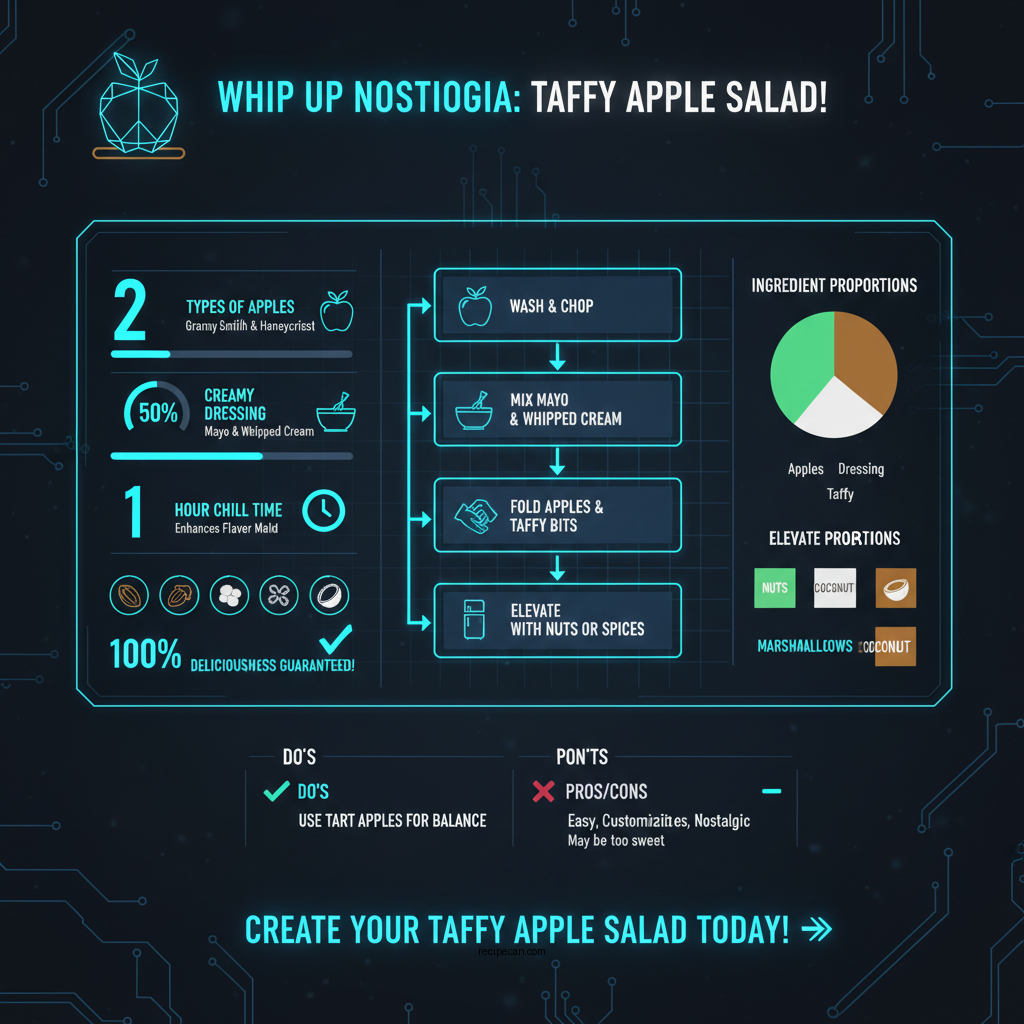 old fashioned taffy apple salad recipe - Data Infographic and Statistics