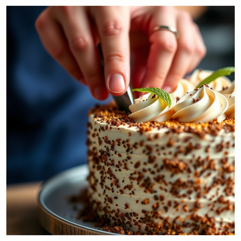 Assembling the Cake - olive garden black tie mousse cake recipe