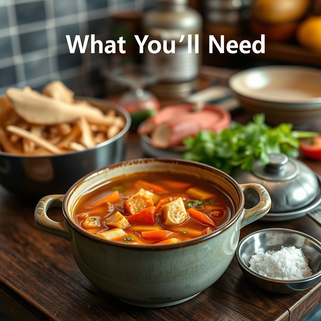 What You’ll Need - one pot soup recipe
