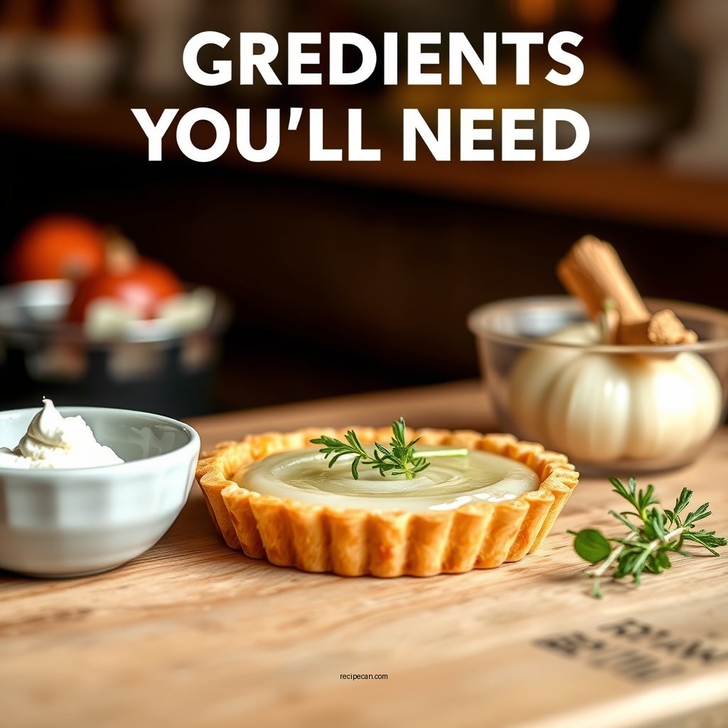 Ingredients You'll Need - onion tart recipe
