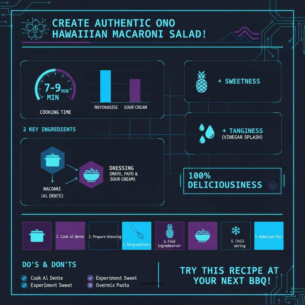 ono hawaiian macaroni salad recipe - Data Infographic and Statistics