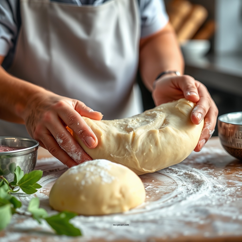 Preparing the Dough - orange rolls recipe