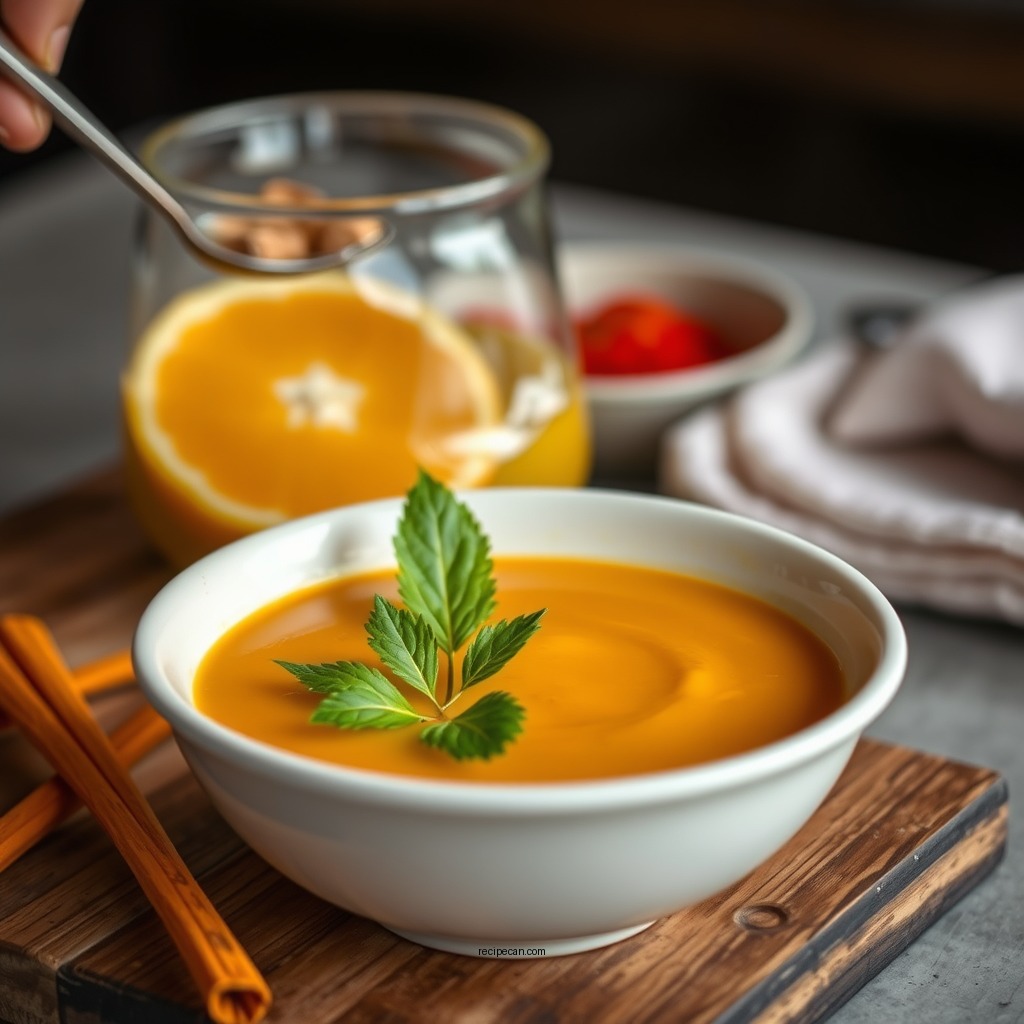 Cooking Instructions - orange soup recipe