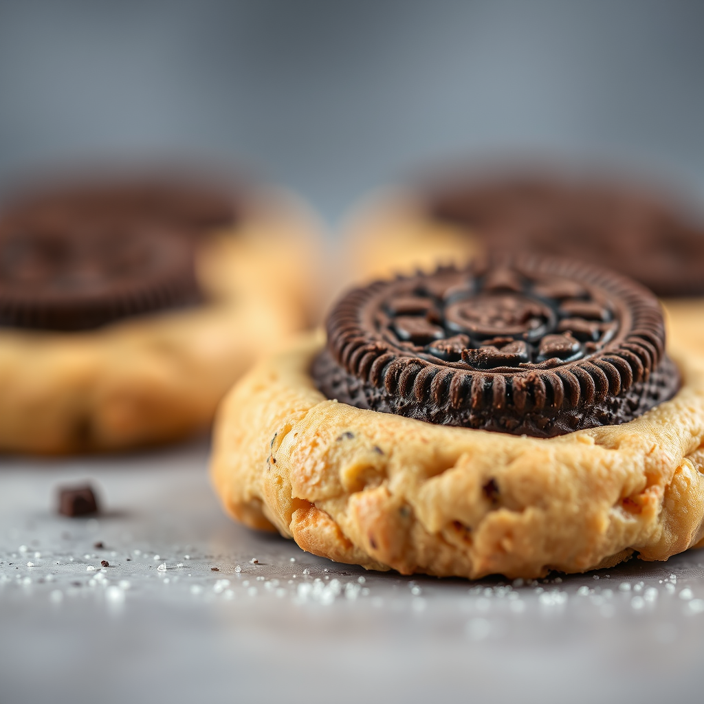 Creative Oreo Cookie Variations - oreo cookie in a cookie recipe