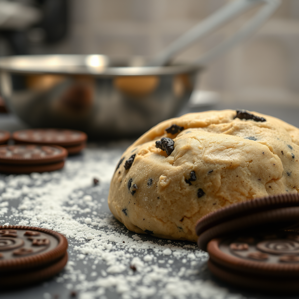 Prepare the Cookie Dough - oreo cookies recipe