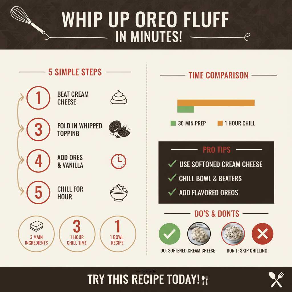 oreo fluff recipe without pudding - Data Infographic and Statistics