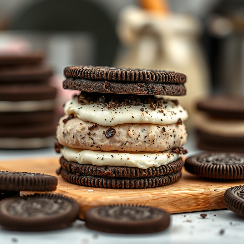 Assemble the Sandwich - oreo ice cream sandwich recipe