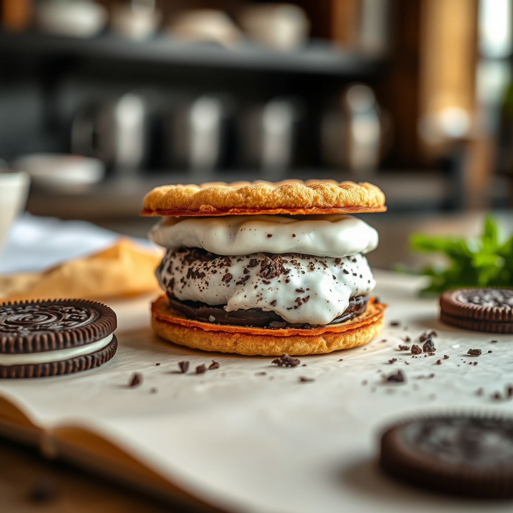 Gather Your Ingredients - oreo ice cream sandwich recipe