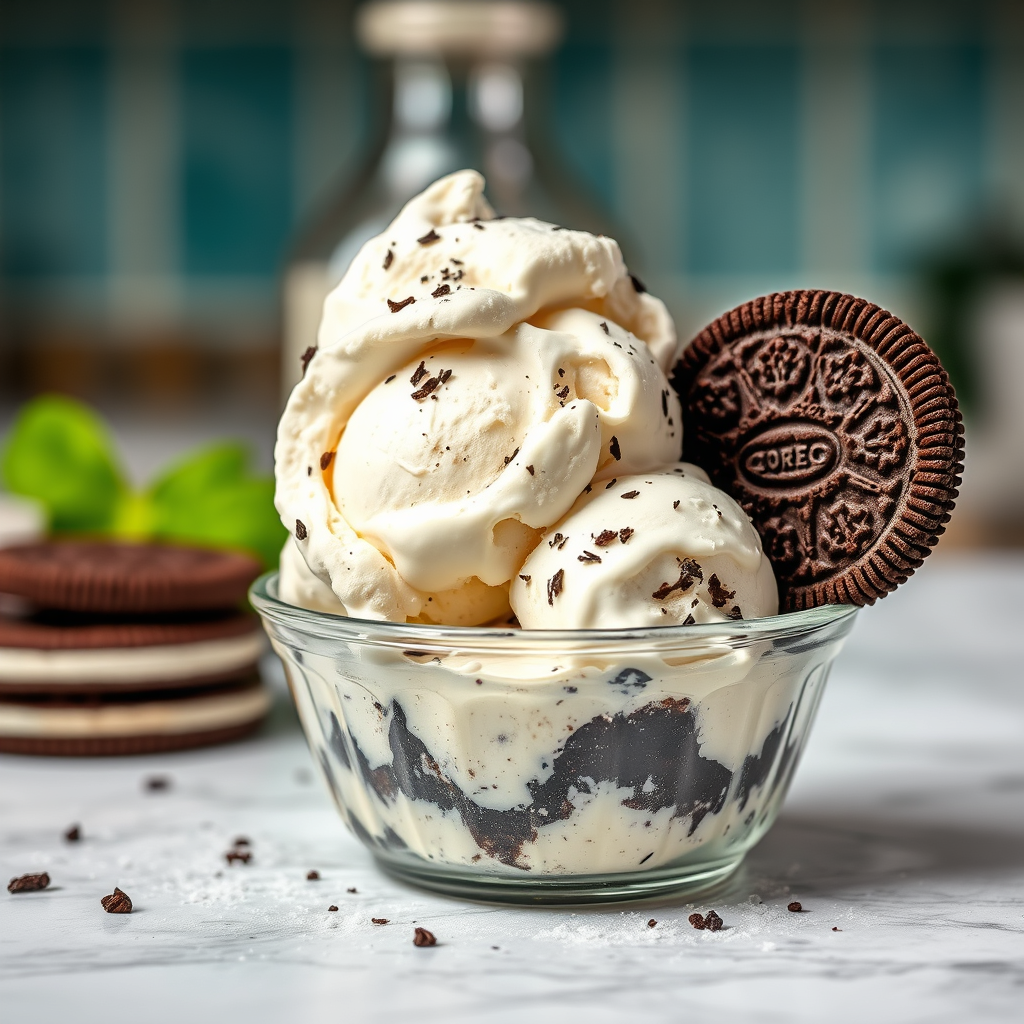 Prepare the Ice Cream - oreo ice cream sandwich recipe
