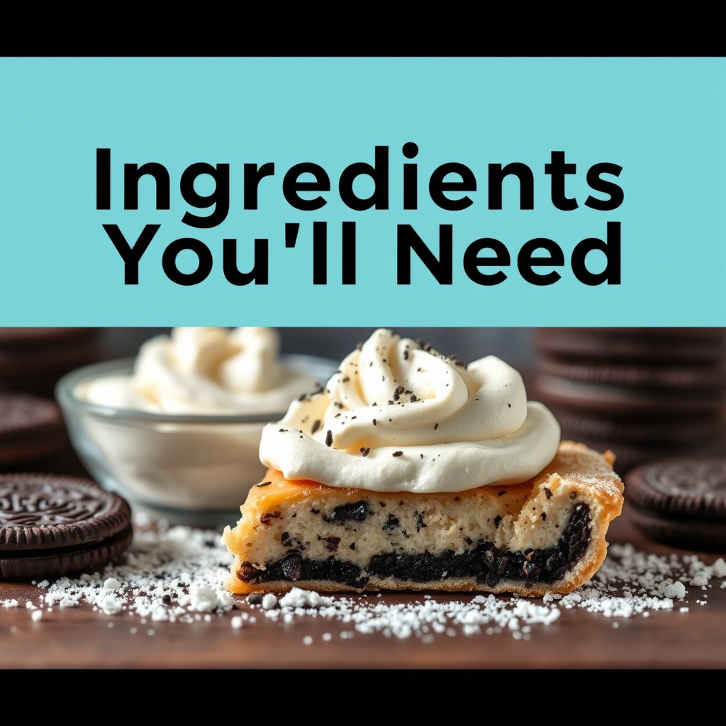 Ingredients You'll Need - oreo pie crust recipe