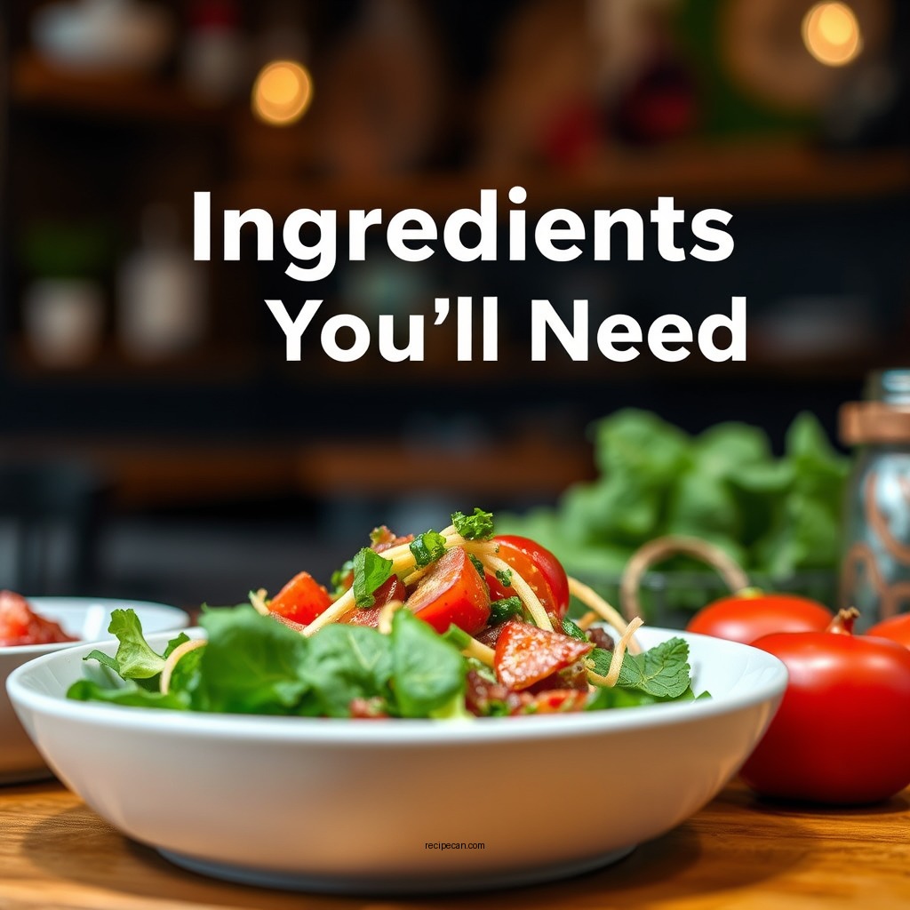 Ingredients You’ll Need - outback steak salad recipe