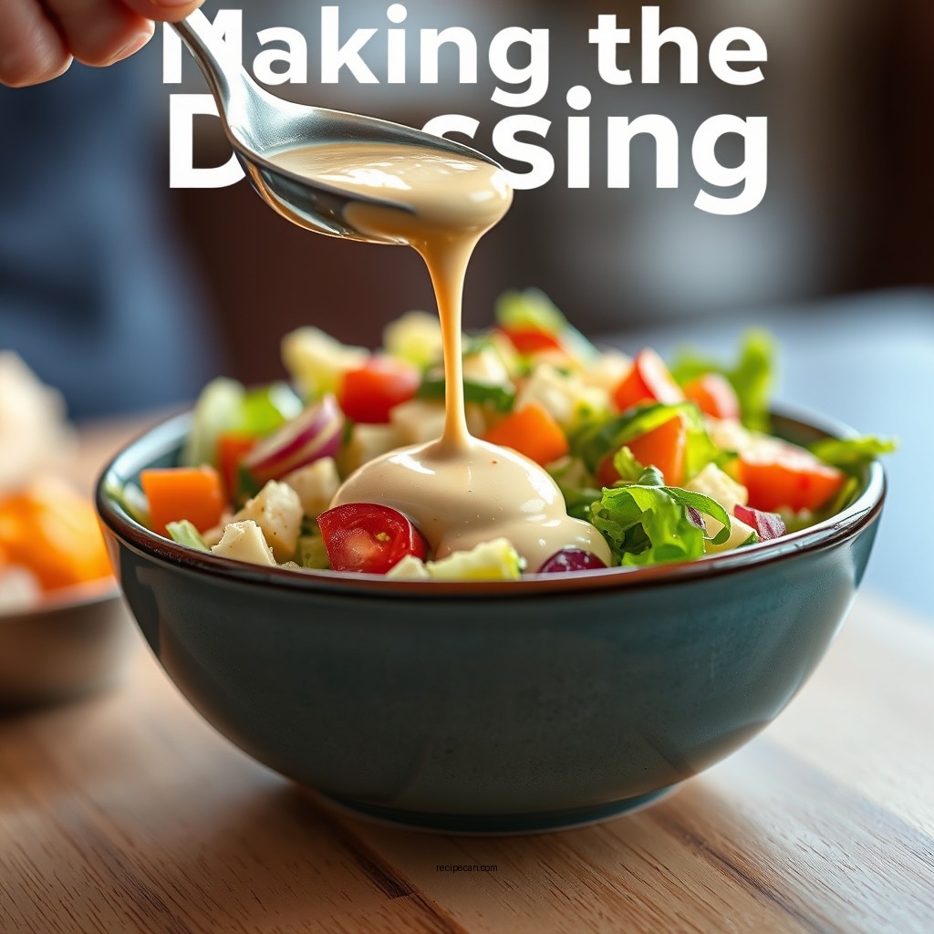Making the Dressing - outback steakhouse chopped salad recipe