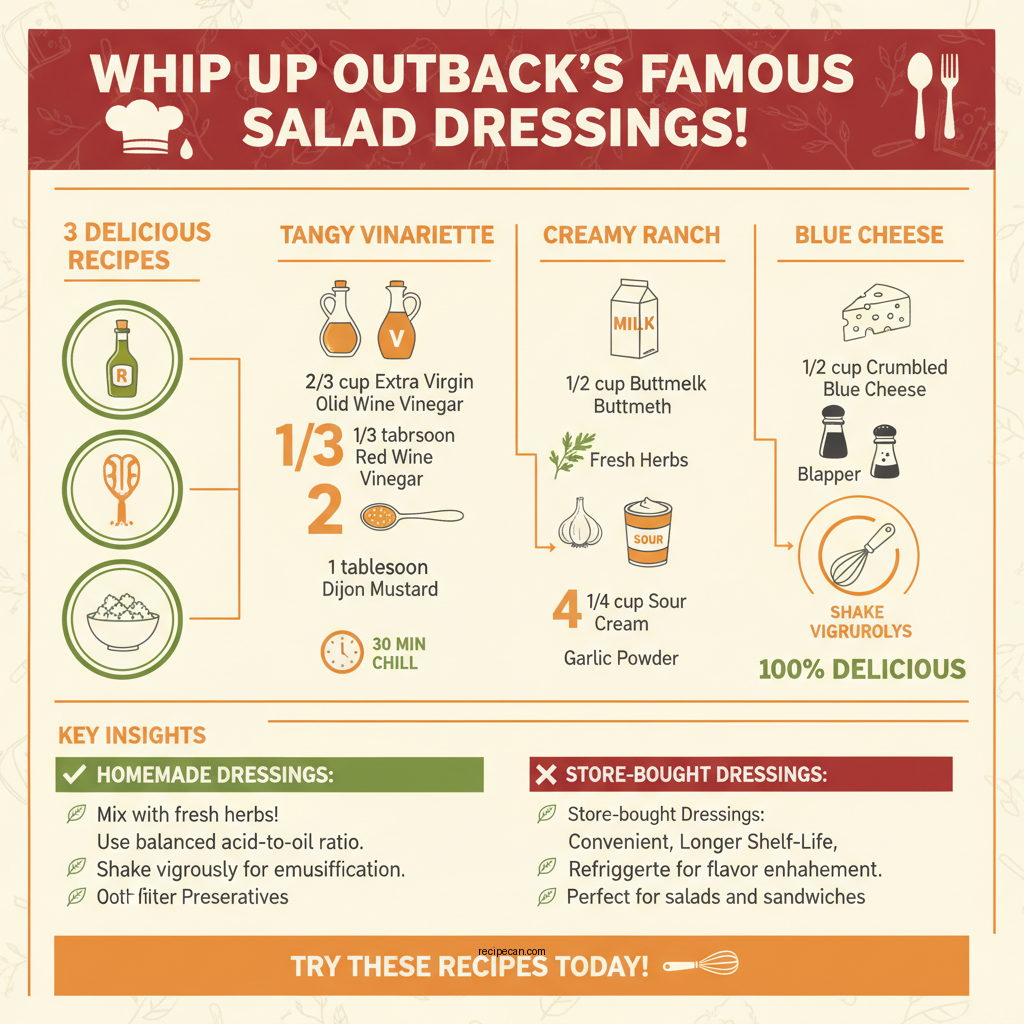 outback steakhouse salad dressing recipes - Data Infographic and Statistics