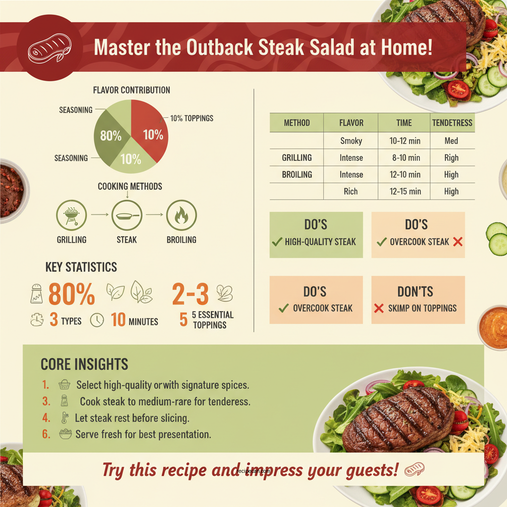 outback steakhouse steak salad recipe - Data Infographic and Statistics