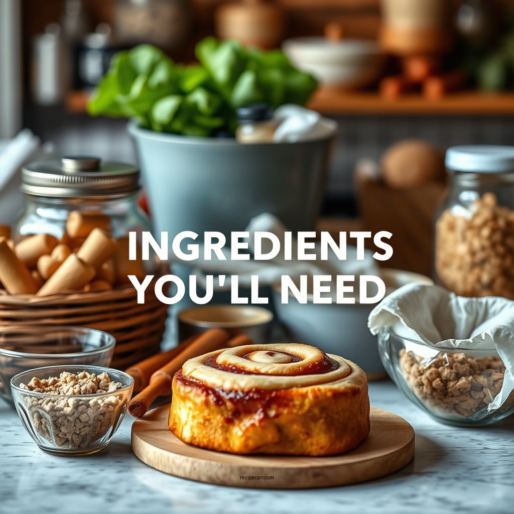 Ingredients You’ll Need - overnight cinnamon roll recipe