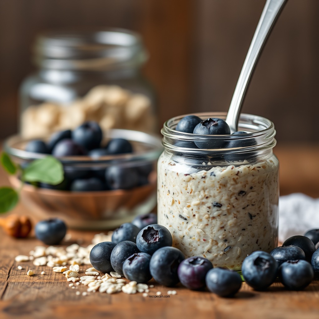 Ingredients You'll Need - overnight oats blueberry recipe