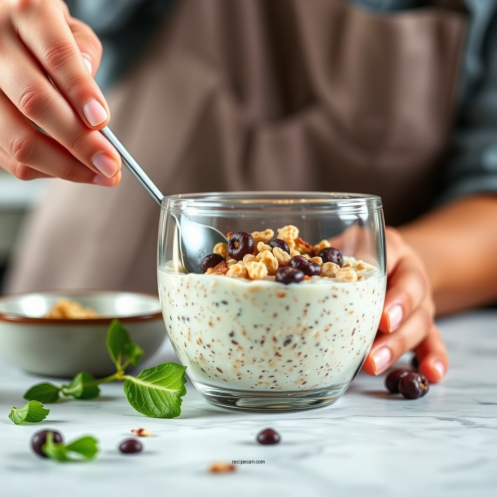 Step-by-Step Recipe Instructions - overnight oats protein recipe