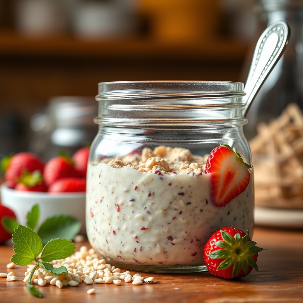 Ingredients You'll Need - overnight oats recipe strawberry