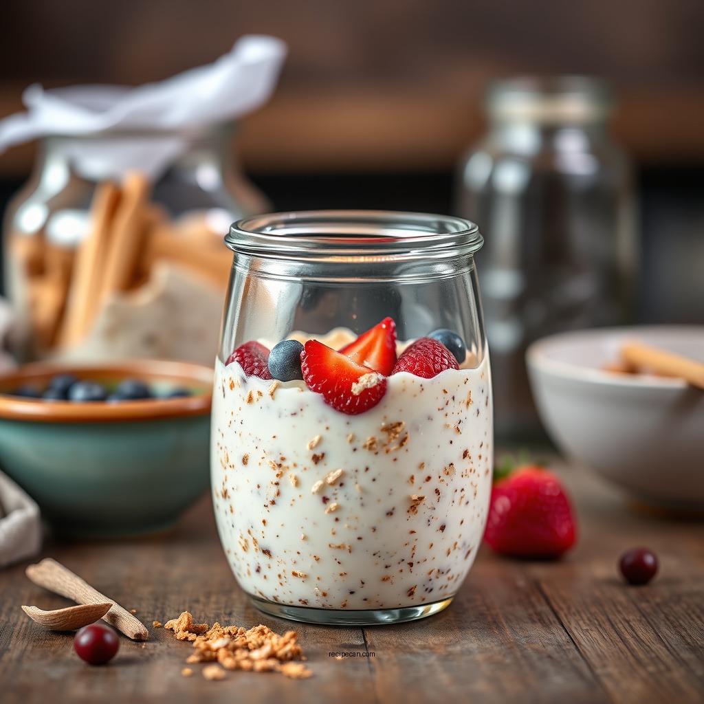 Basic Ingredients for Overnight Oats with Yogurt - overnight oats recipe with yogurt