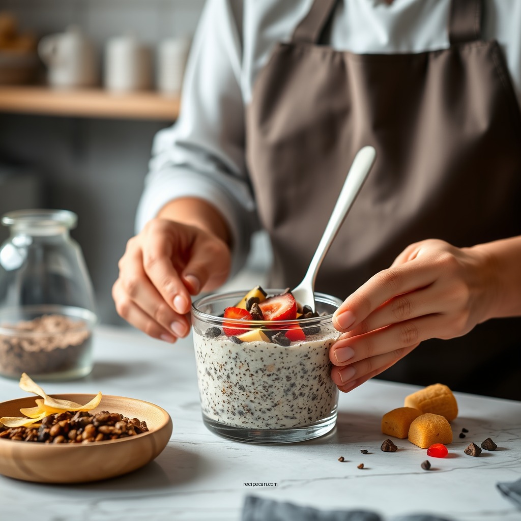 Step-by-Step Recipe Instructions - overnight oats with chia seeds recipe