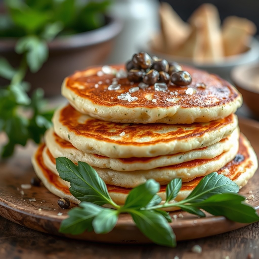 Savory Herb and Cheese Pancakes - pancake mix recipes