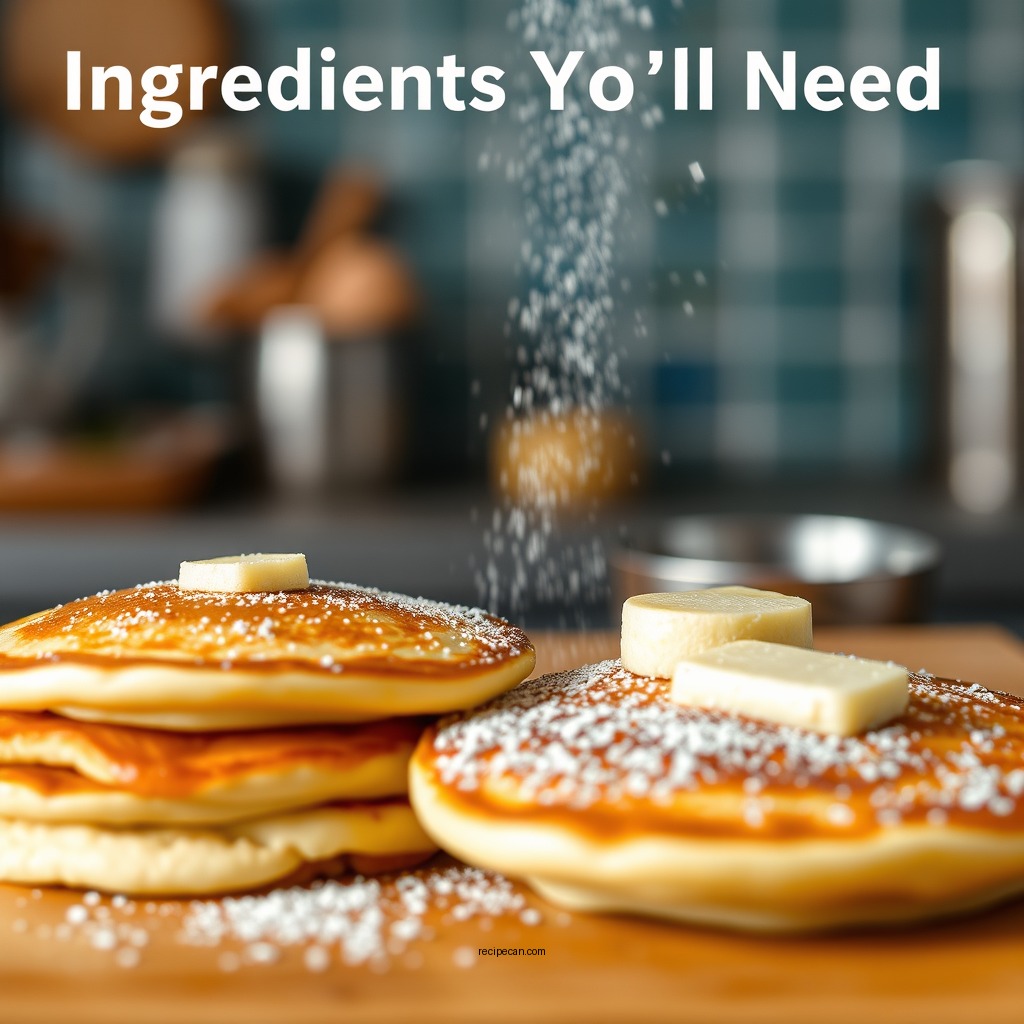 Ingredients You’ll Need - pancake recipe by martha stewart