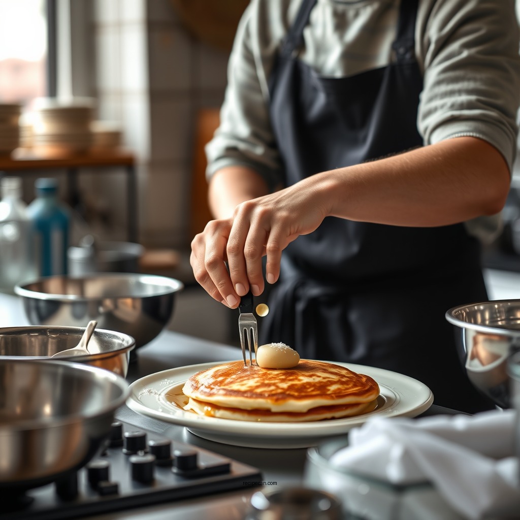 Step-by-Step Preparation - pancake recipe by martha stewart