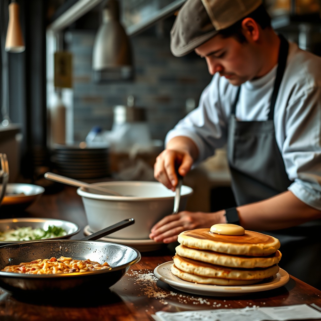 Step-by-Step Instructions - pancake recipe for 1