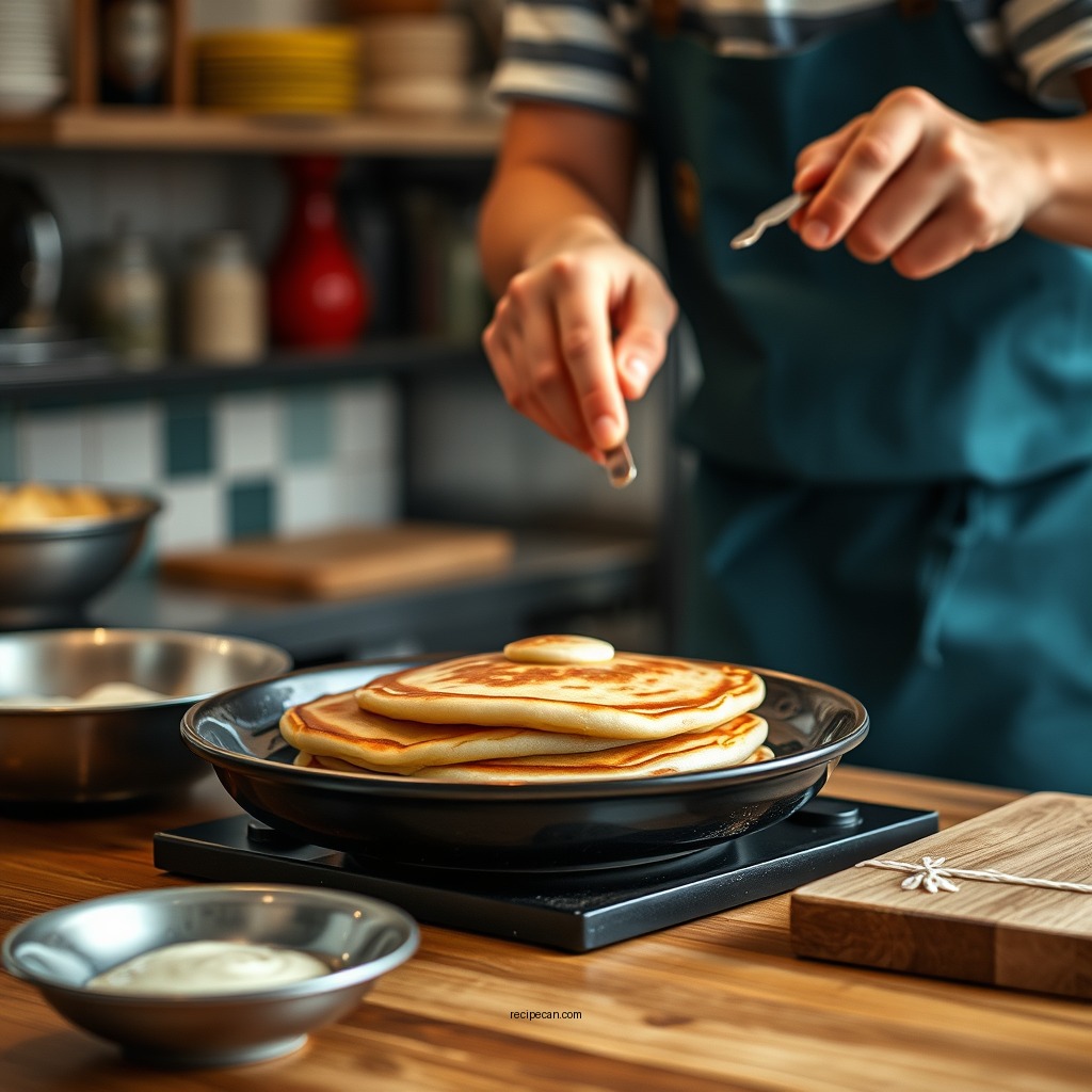 Step-by-Step Pancake Preparation - pancake recipe from scratch