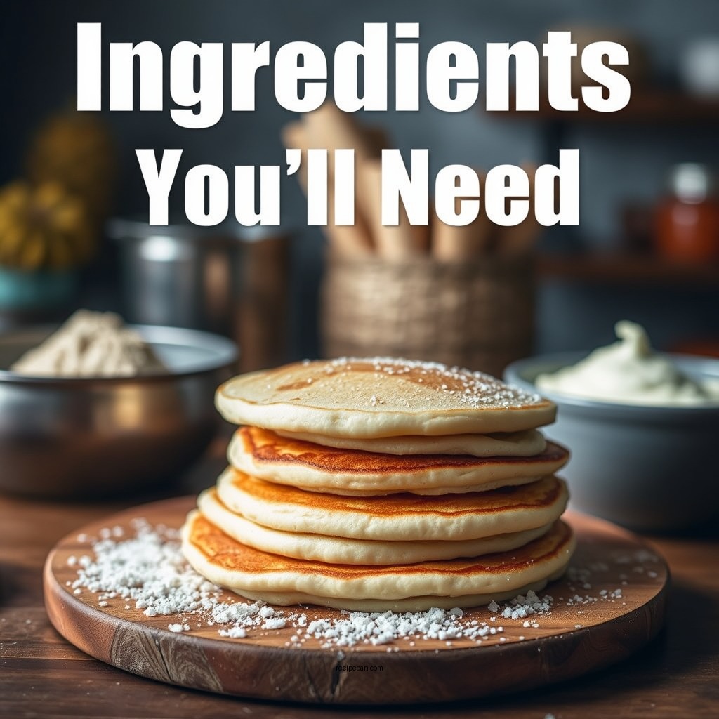 Ingredients You'll Need - pancake recipe sourdough