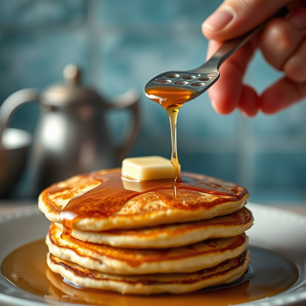 Cooking the Pancakes - pancake recipe with pancake mix