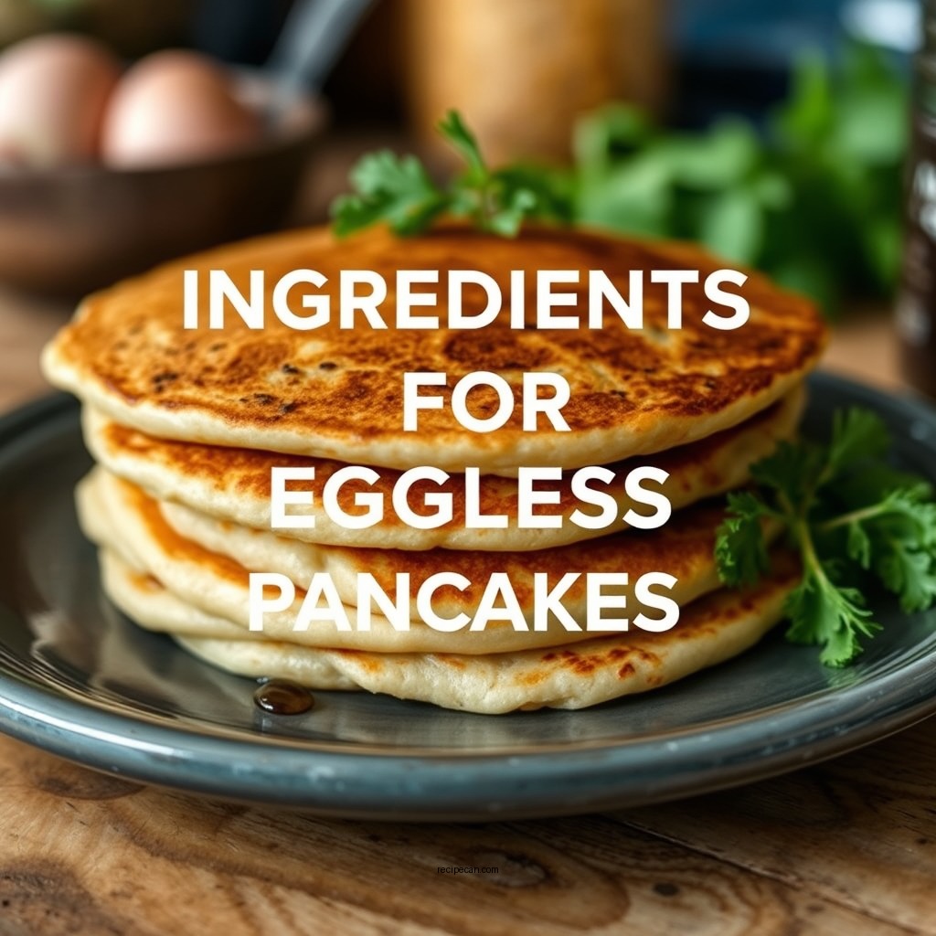 Essential Ingredients for Eggless Pancakes - pancake recipe without eggs