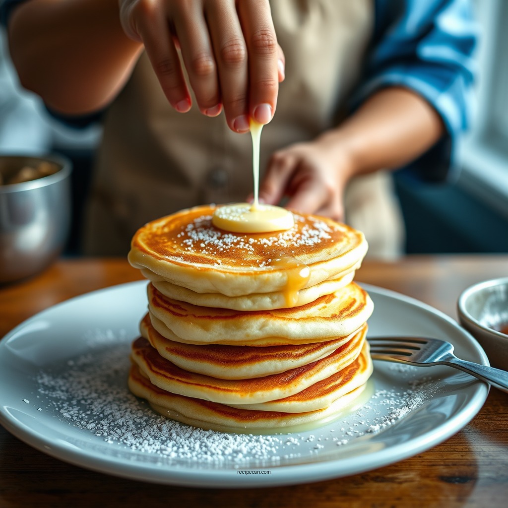 Step-by-Step Pancake Preparation - pancake recipe without milk