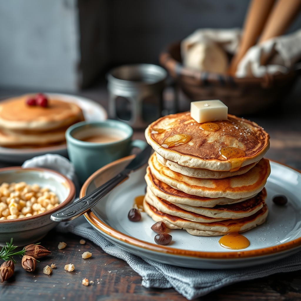 Fluffy Whole Wheat Pancakes - pancake recipes from scratch