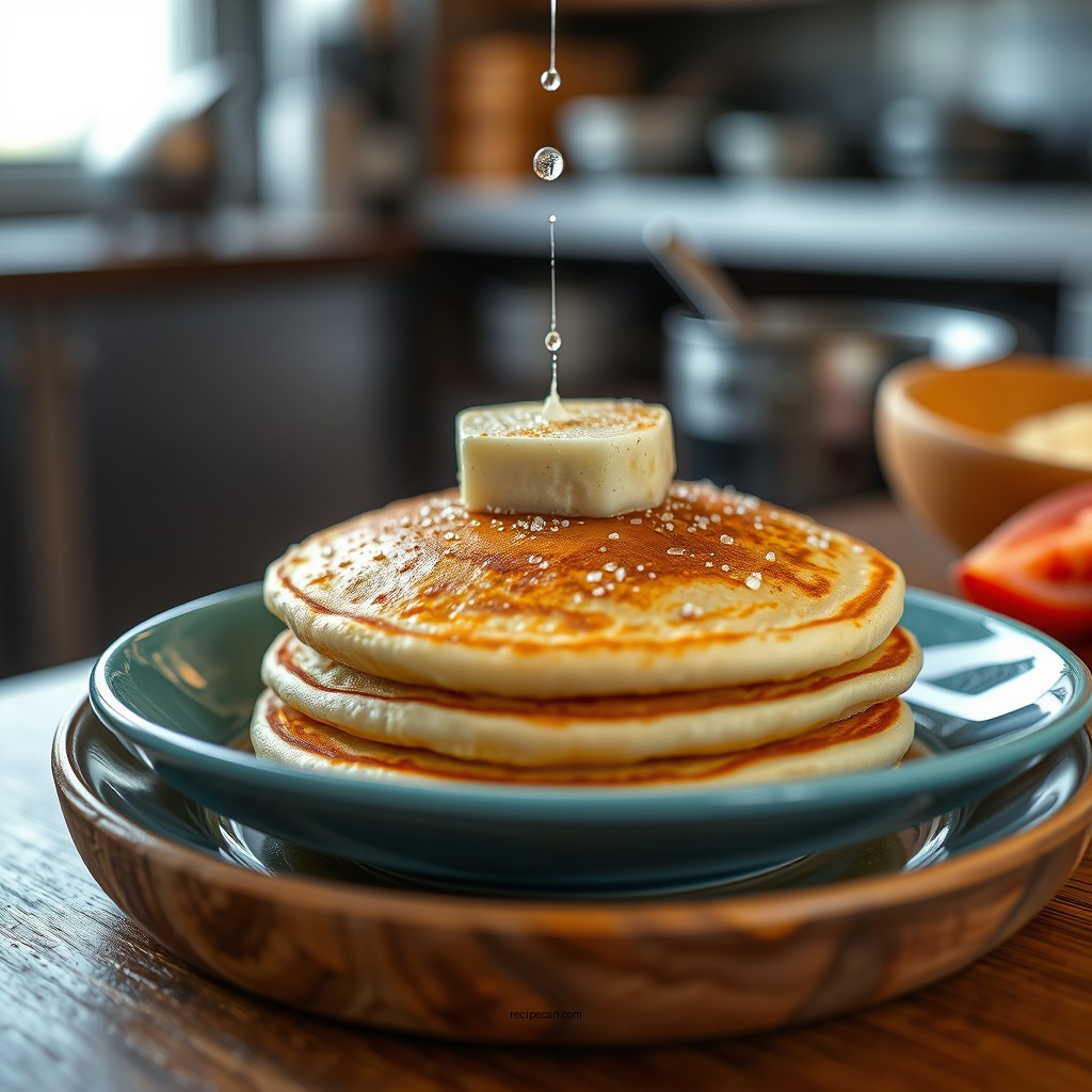 Cooking the Pancakes - pancakes from scratch recipe