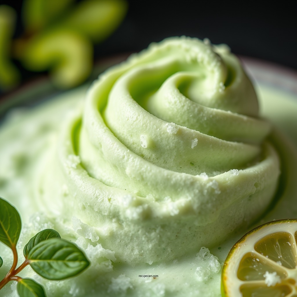 Chilling the Mixture - pandan ice cream recipe