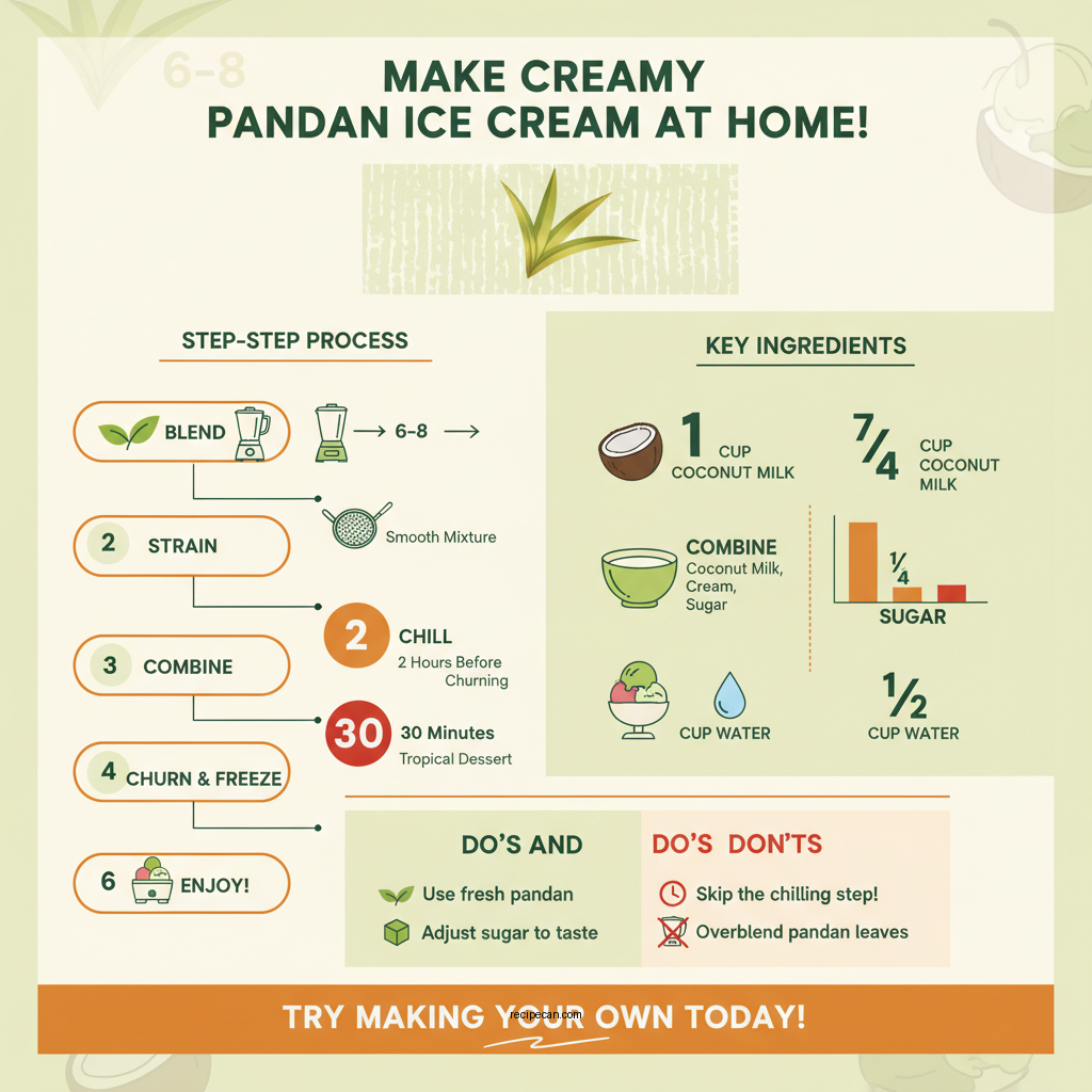pandan ice cream recipe - Data Infographic and Statistics